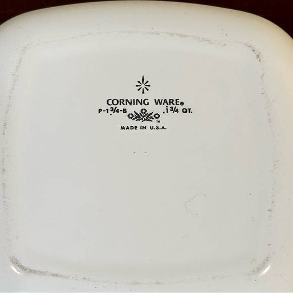 🌟2xHP🌟VTG 1966-1969 CorningWare Blue Cornflower Covered Casserole 1 3/4 Qt - Picture 8 of 10